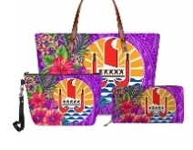 Ensemble sac a main femme + trousse + porte feuille